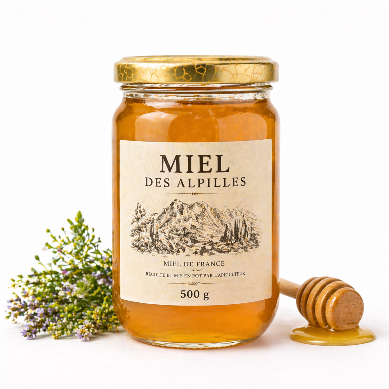 Miel fleurs des Alpilles 500gr