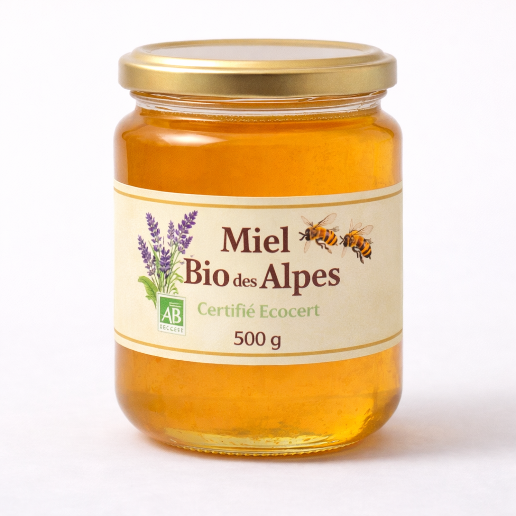 Miel des Alpes BIO 500gr Ecocert